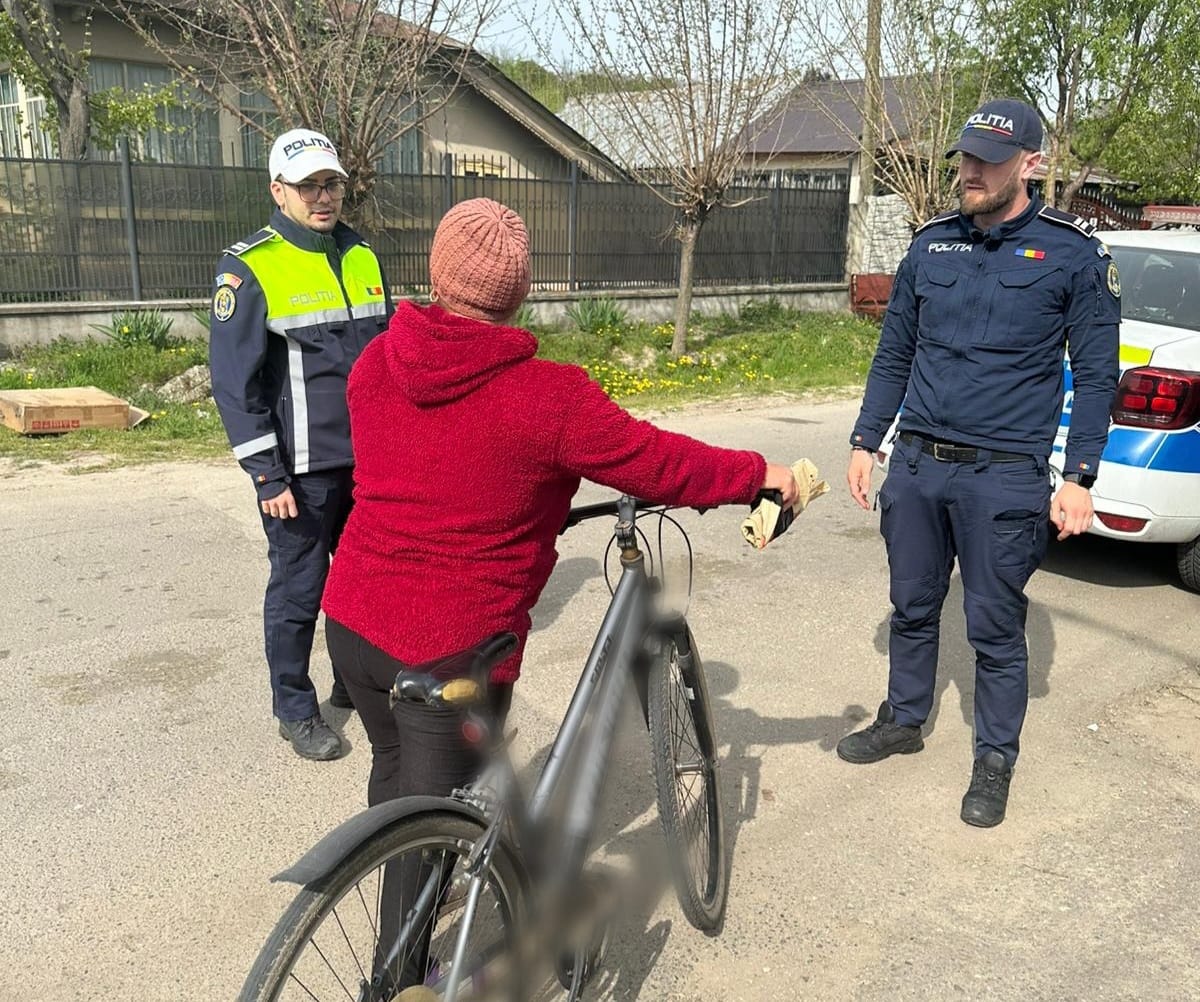 Pietonii si biciclistii sub supravegherea politistilor din Giurgiu