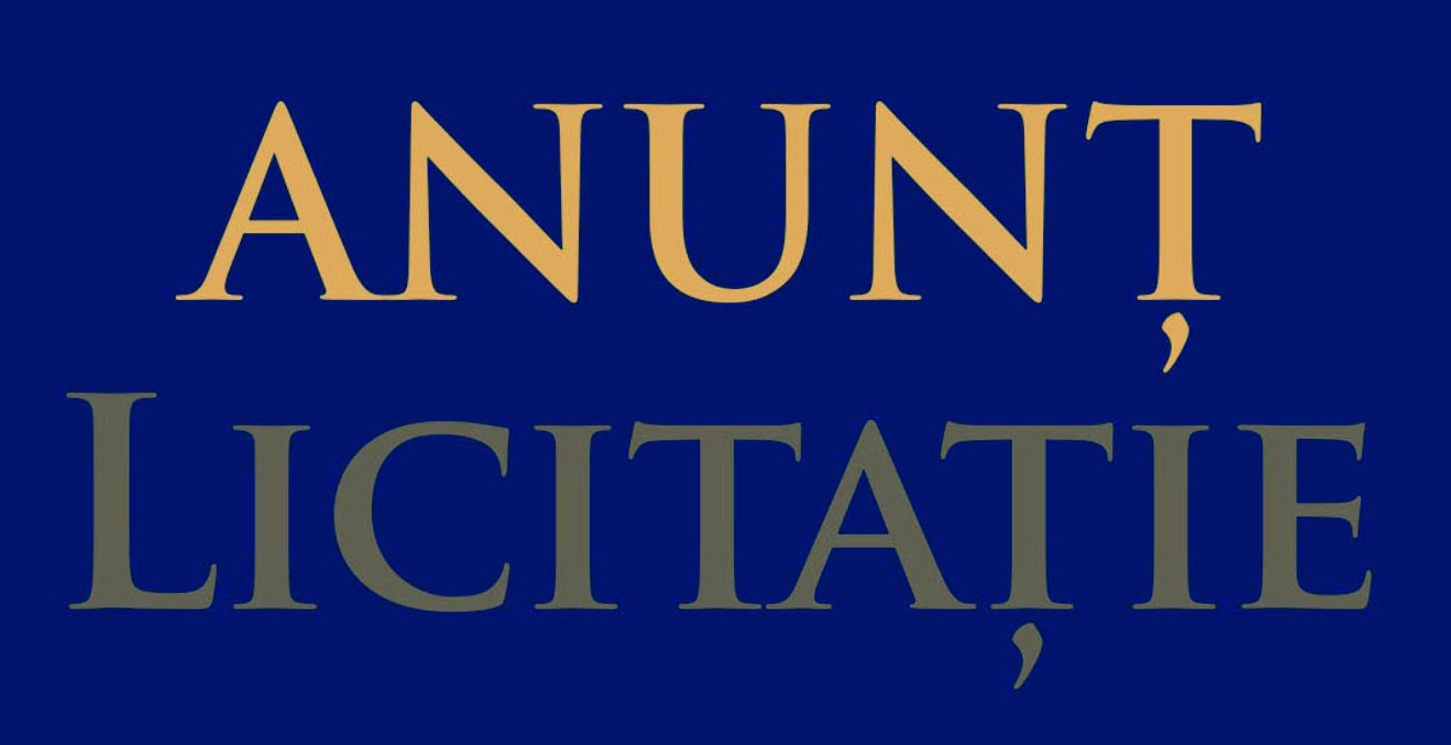 anunt privind licitatia
