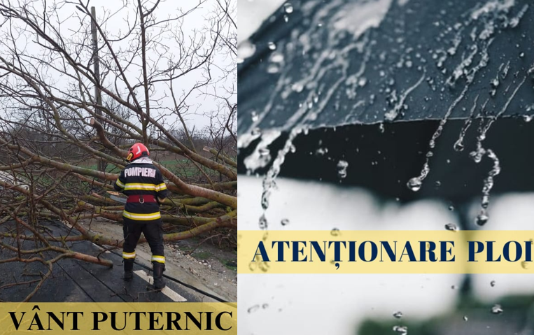 cod galben de vant si precipitatii pentru judetul giurgiu