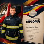 Diploma de apreciere pentru un pompier care a intervenit in timpul liber pentru a limita extinderea unui incendiu
