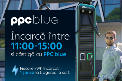 PPC blue lanseaza campania Incarca si Castiga care premiaza incarcarea masinilor electrice in afara orelor de varf